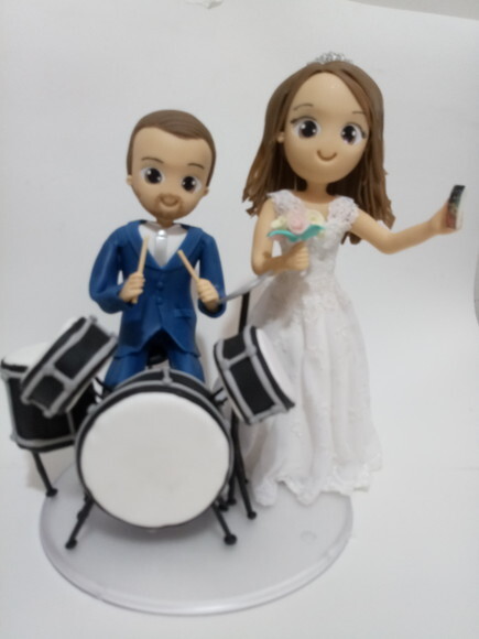 Noivos na Bateria em Biscuit