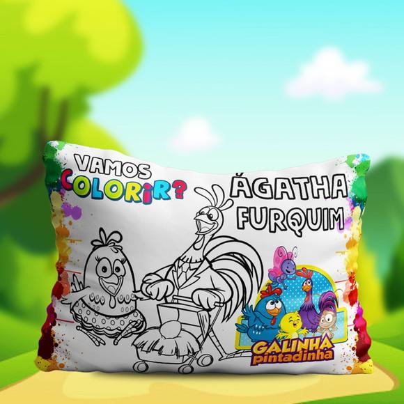 Almofada Colorir Pinte Lave Lembrancinha