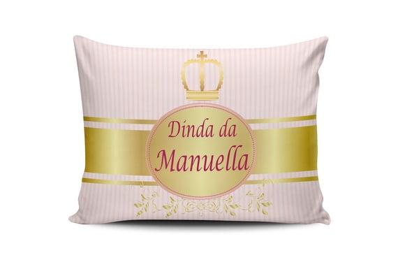 Almofada Dindo e Dinda Batizado 20x30cm