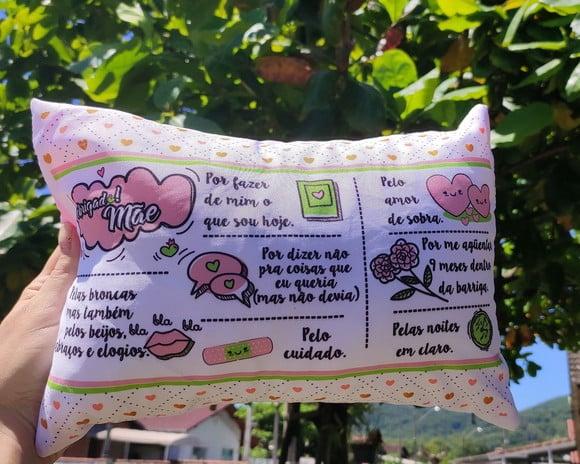 Almofada mãe presente mãe falas da mamãe lembrança mãe