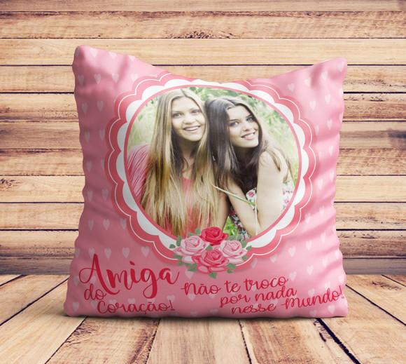 Almofada Melhores Amigas Personalizada com Foto