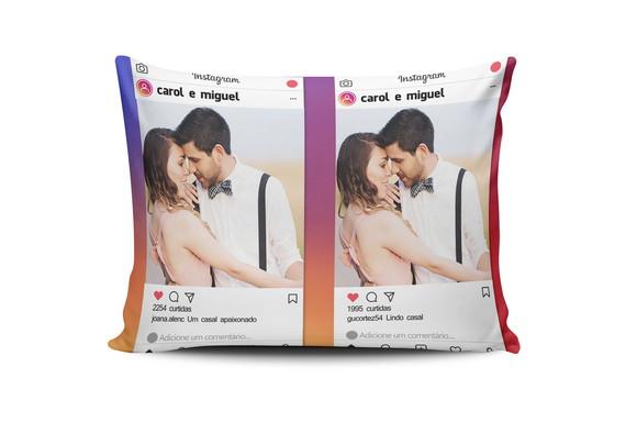 Almofada Namorados personalizado te amo presente 20x30cm