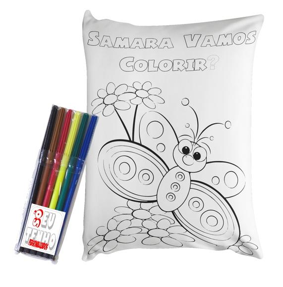 Almofada para colorir Pinte Lave
