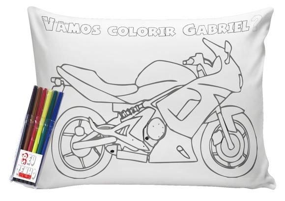 Almofada para colorir Pinte Lave