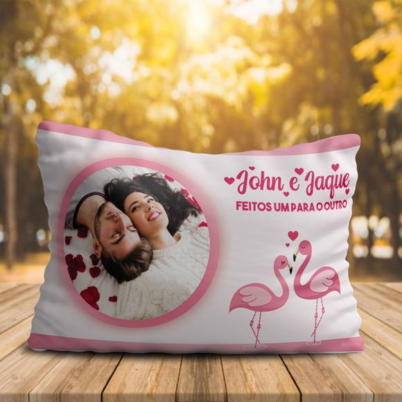 Almofada Personalizada Feitos Um para Outro Namorados