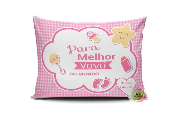 almofada personalizada Melhor vovó menina
