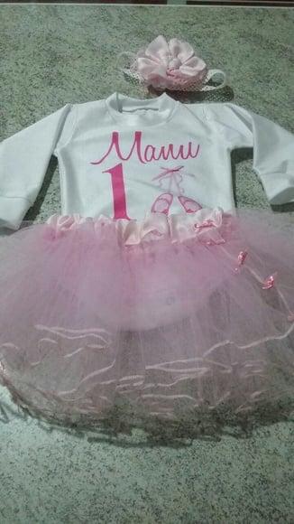 Body bebê com Saia (Tutu)