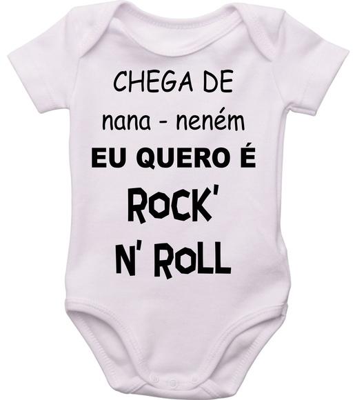 Body bebê Eu Quero Rock' N' Roll