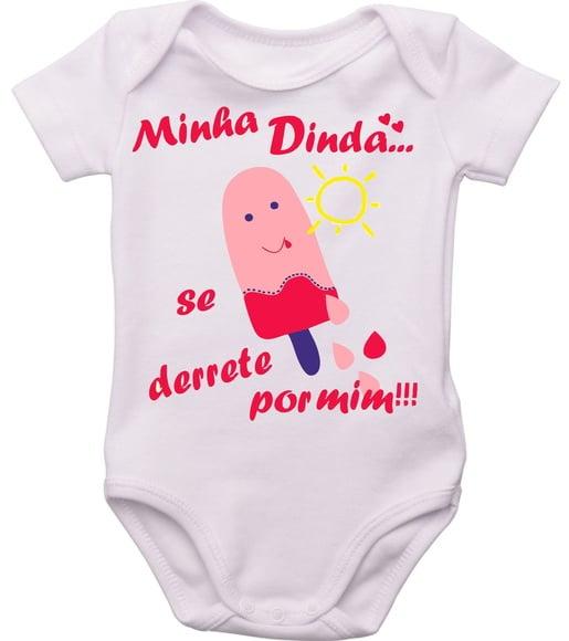 Body bebê Minha Dinda se Derrete Por Mim