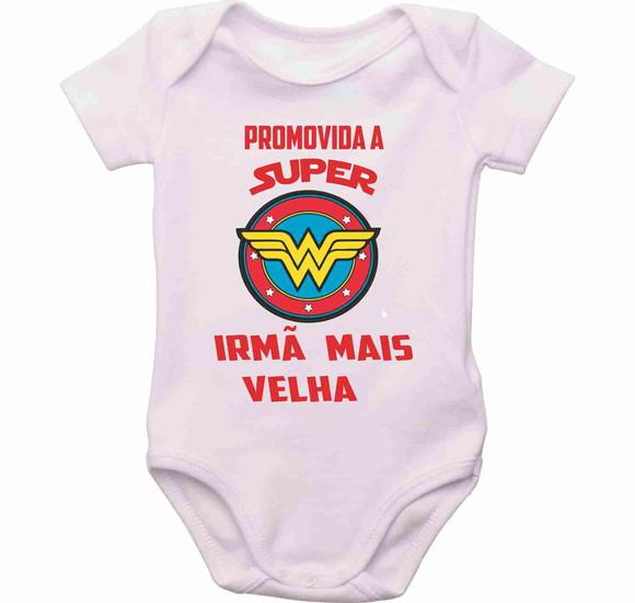 Body Bebê Promovida Irmã Mais Velha super irmã