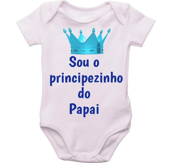 Body Bebê Sou a Principezinho do Papai