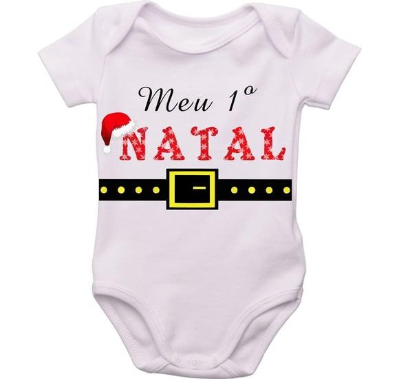Body Meu Primeiro Natal Bodi Primeiro Natal Bory Natal Bebê