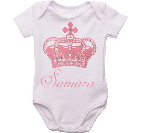 Body Personalizado Coroa Menina