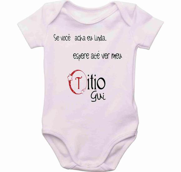 Body Personalizado Não Me Faça Chamar Meu Tio