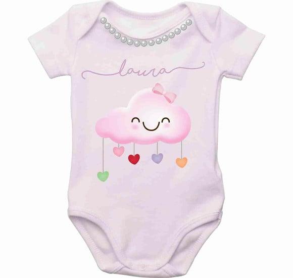 Body Personalizado com nome chuva de amor bori