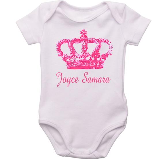 Body Personalizado Coroa Feminino