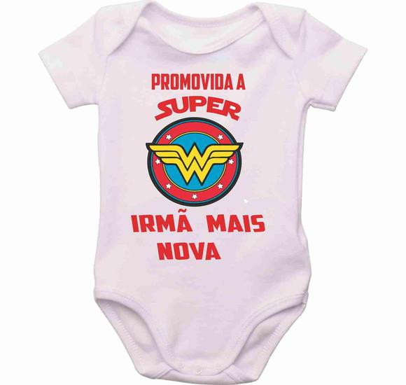Body promovida a irmã mais nova bori roupa bebê