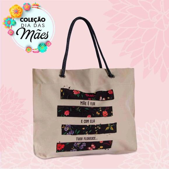 Bolsa Mamãe tudo o que mãe toca floresce Bolsa Alça De Corda