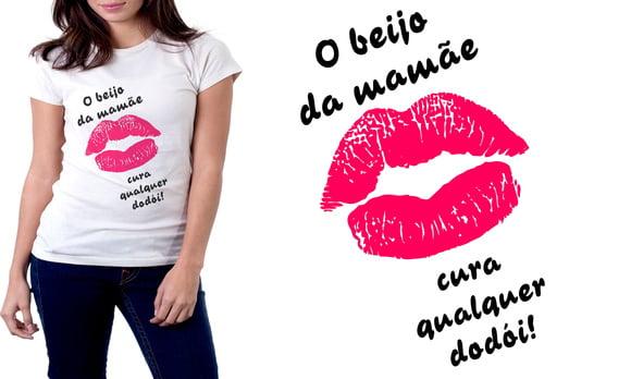 Camiseta O beijo da Mamãe Cura