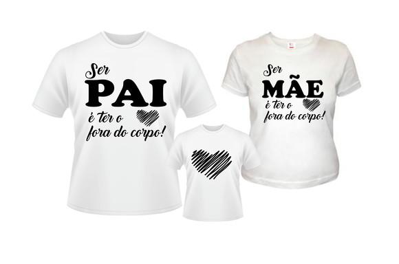 Camisetas personalizada filho coração que bate fora do peito