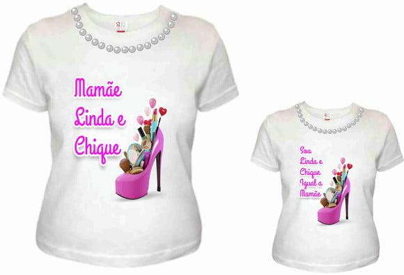 Camisetas tal mãe tal filha Mãe mamãe linda Filha linda