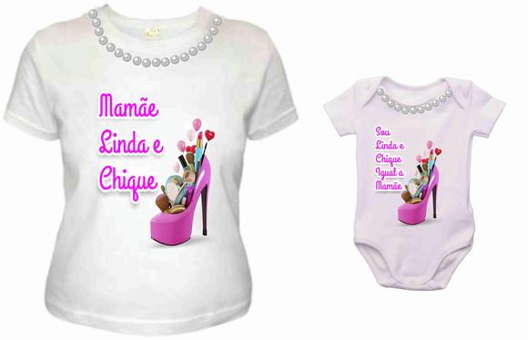 Camisetas tal mãe tal filha Mãe mamãe linda Filha linda