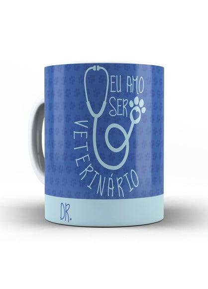 Caneca Amo Ser Veterinário Profissão Presente veterinário