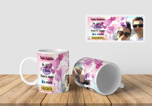 Caneca amor Namorados presente amor personalizada