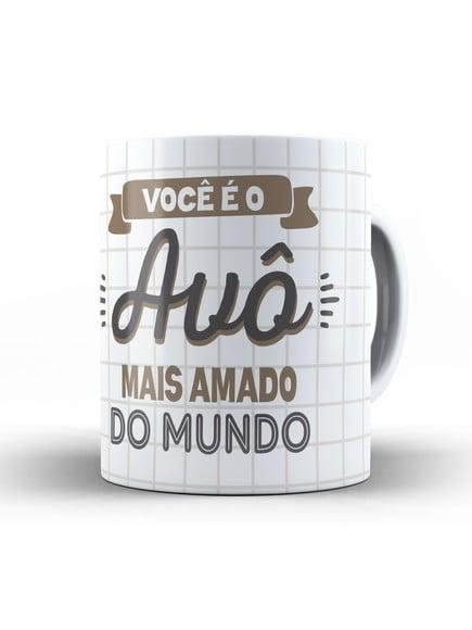 Caneca Avo Avô Mais amado do Mundo