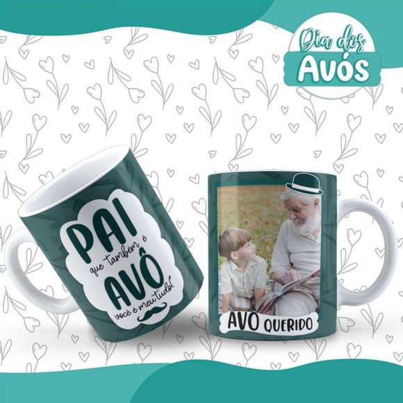 Caneca Avô Querido Pai Que Também É Avô