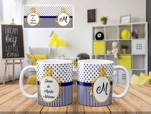 Caneca Batizado padrinhos de batismo poá chique
