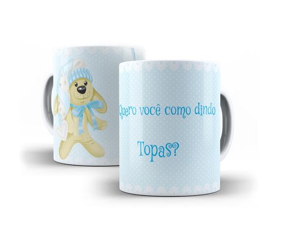 Caneca Batizado padrinhos de batismo topa ser meu dindo (a)