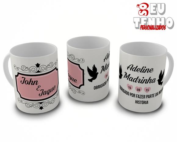 Caneca Convite p/ Padrinho Casamento