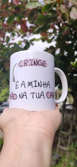Caneca cringe deboche depois do café eu me expresso