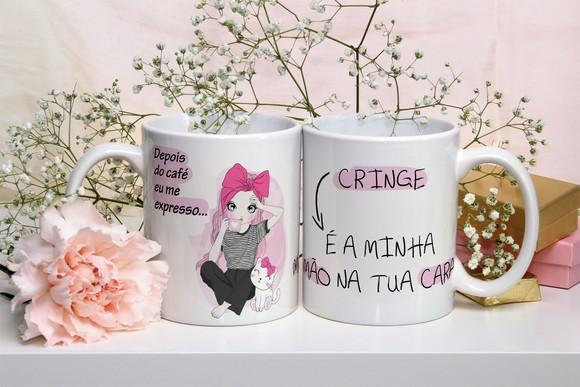 Caneca cringe deboche depois do café eu me expresso