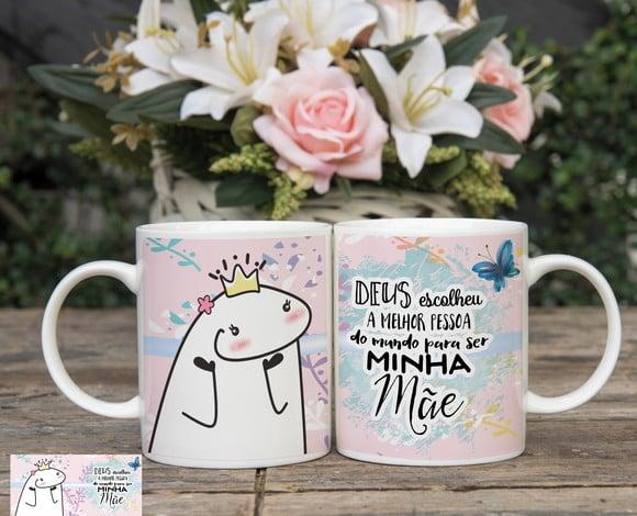 Caneca Deus Escolheu a Melhor Mãe Caneca Personalizado Meme