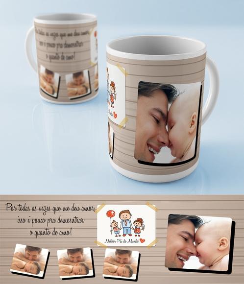 Caneca dia dos Pais Melhor Pai do Mundo