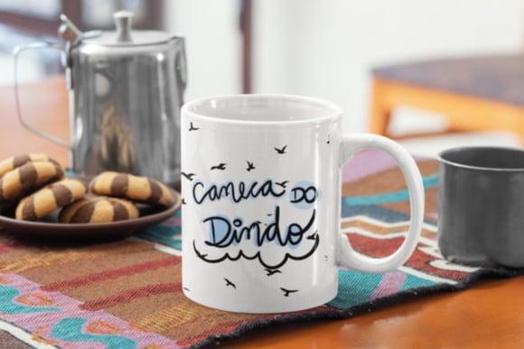 Caneca dindo padrinho presente padrinho