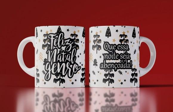 Caneca Feliz Natal Genro Caneca Personalizada de Natal