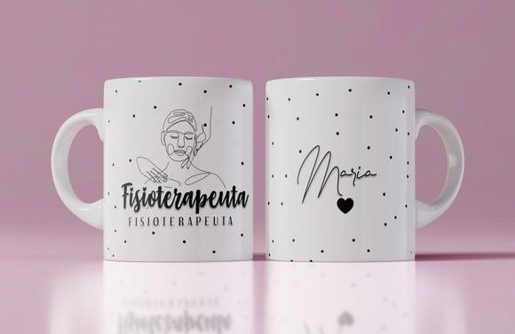 Caneca fisioterapeuta personalizada caneca cerâmica fisio