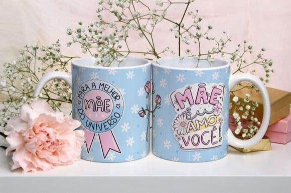 Caneca Mãe presente mãe lembrança personalizada super mãe