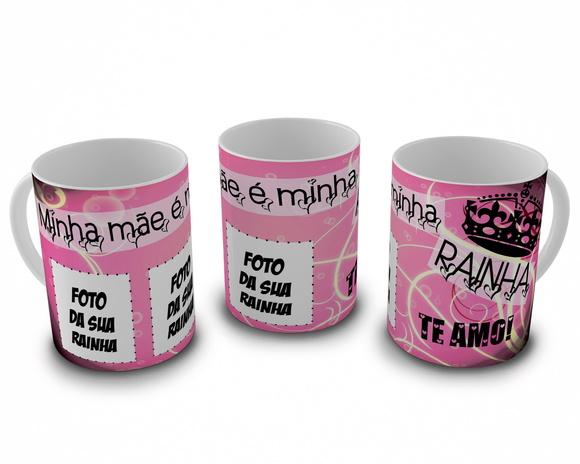 Caneca Mãe Rainha Dia das Mães Presente Mãe Personalizado