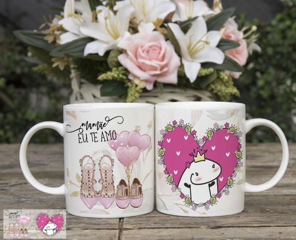 Caneca Mãe Te Amo Caneca Meme Personalizado Flork