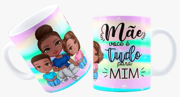 Caneca Mãe presente para o dia das mãe você é tudo pra mim
