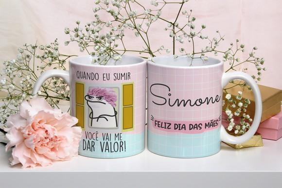 Caneca Meme Mãe Personalizada com Nome