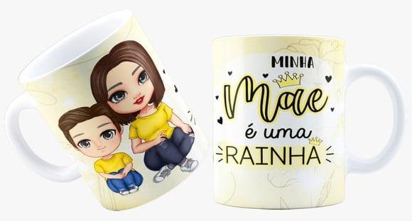 Caneca minha mãe é uma rainha caneca personalizado avatar