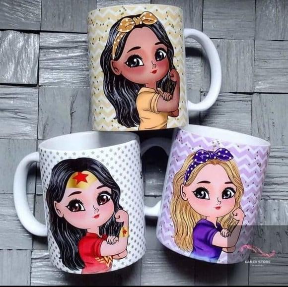 Caneca Mulher Forte Caneca De Cerâmica Feminina