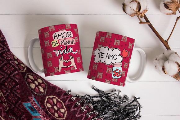 Caneca Namorados Amor Casal Presente Amor