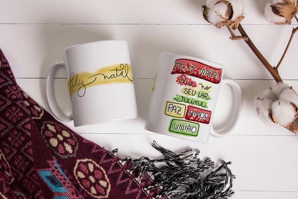 Caneca natal lembrança de natal presente natal feliz natal