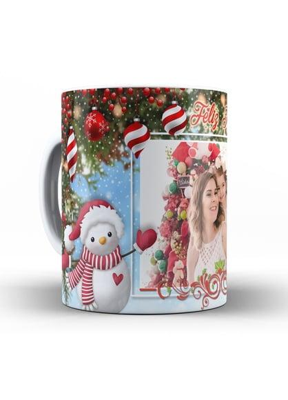 Caneca Natal personalizada Feliz Natal Com Foto